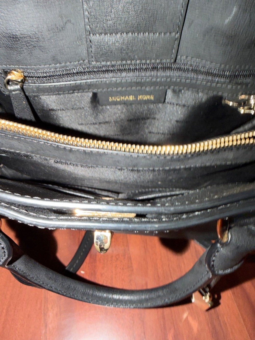 Michael Kors Black Smooth Leather Handbag - Picture 10 of 10